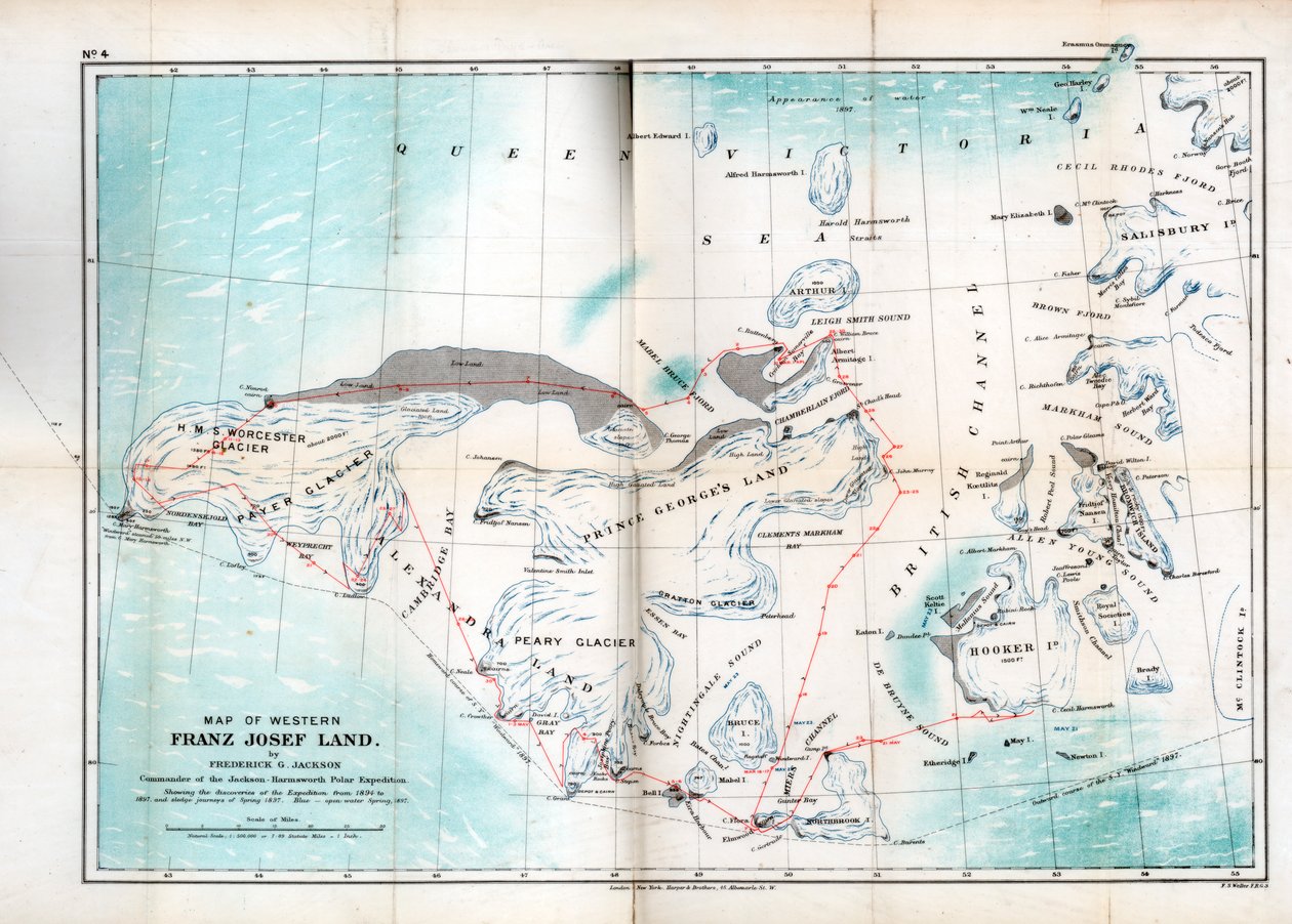 Vestlige Franz Josef Land, 1899 af Unbekannt