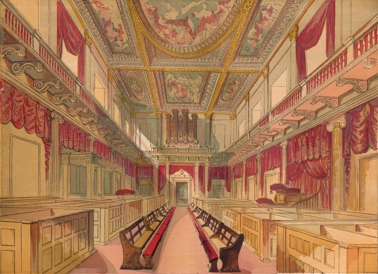 Whitehall Chapel, c1845, 1864 af Unbekannt