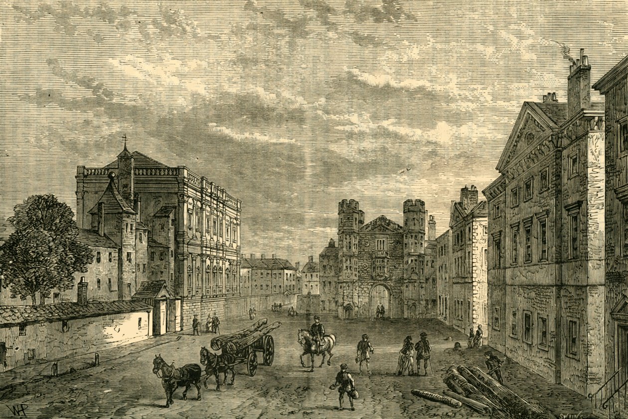 Whitehall, Looking Towards Holbein Gateway, 1881. af Unbekannt