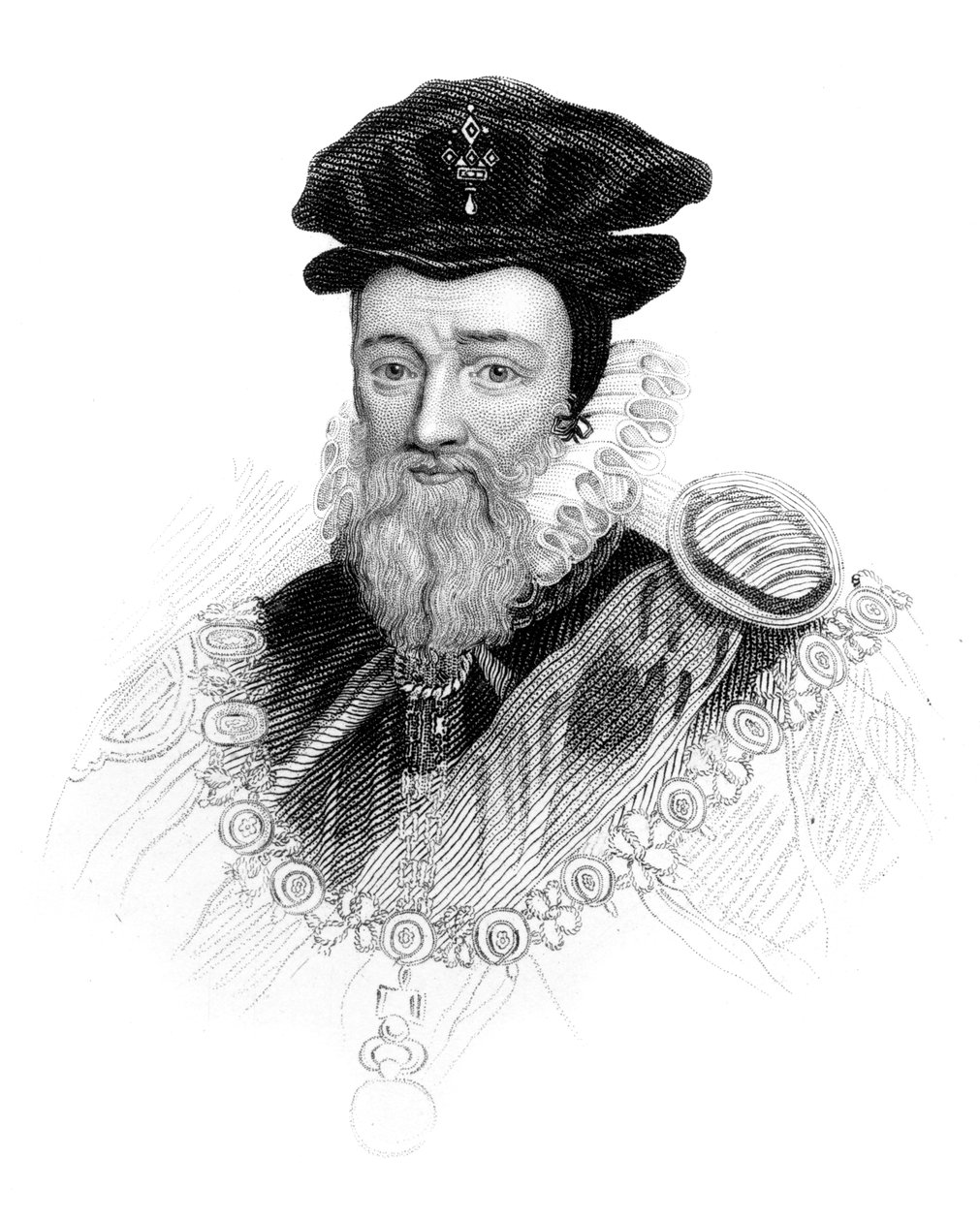 William Cecil, 1. baron Burghley, c1850 af Unbekannt
