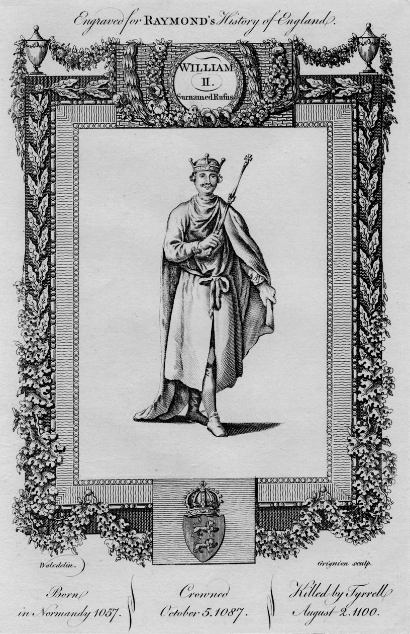 Vilhelm II. Tilnavnet Rufus, c1787 af Unbekannt