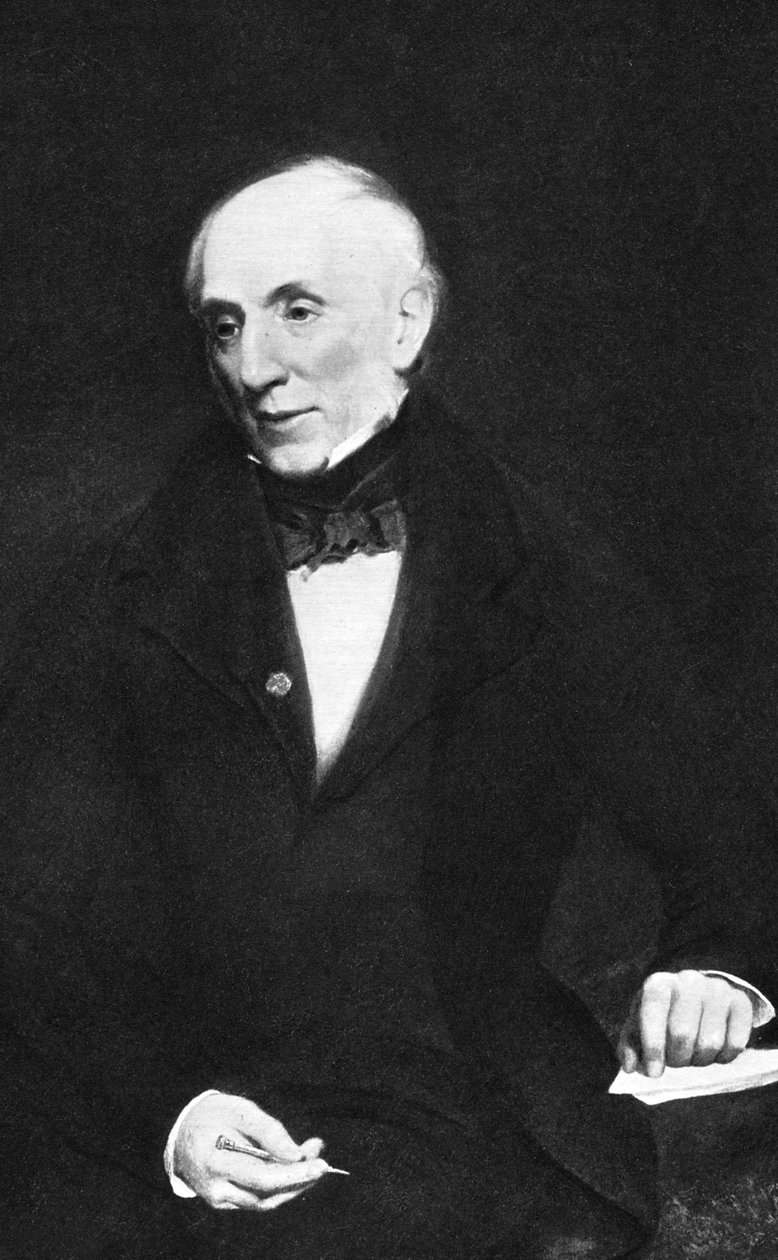William Wordsworth, engelsk romantisk digter, c1850. af Unbekannt