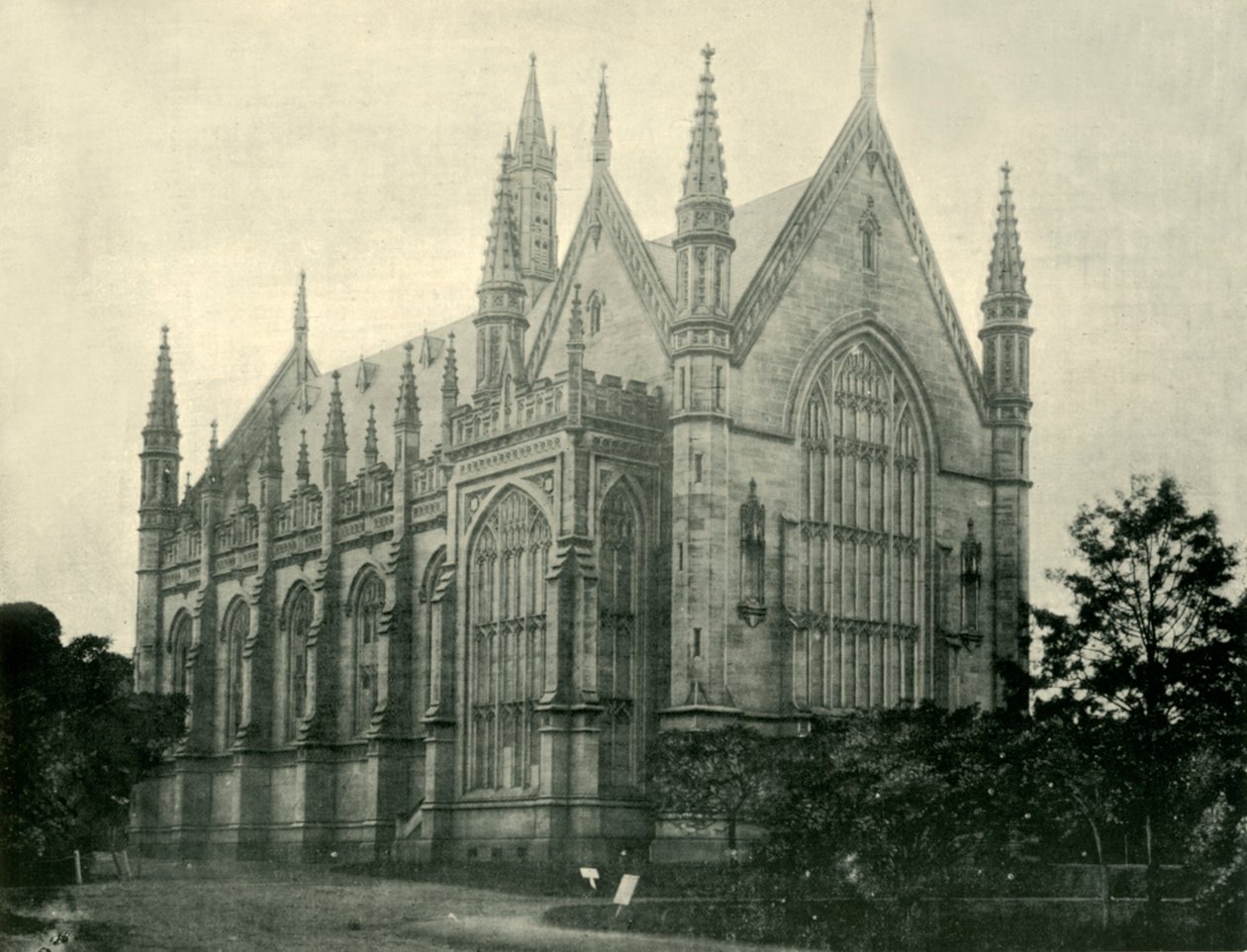 Wilson Hall, Melbourne University, 1901. af Unbekannt