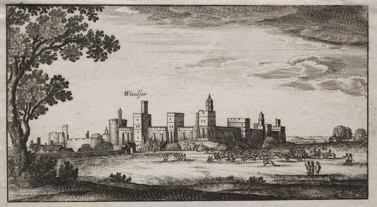 Windsor Castle fra sydøst, 1600-tallet. af Unbekannt