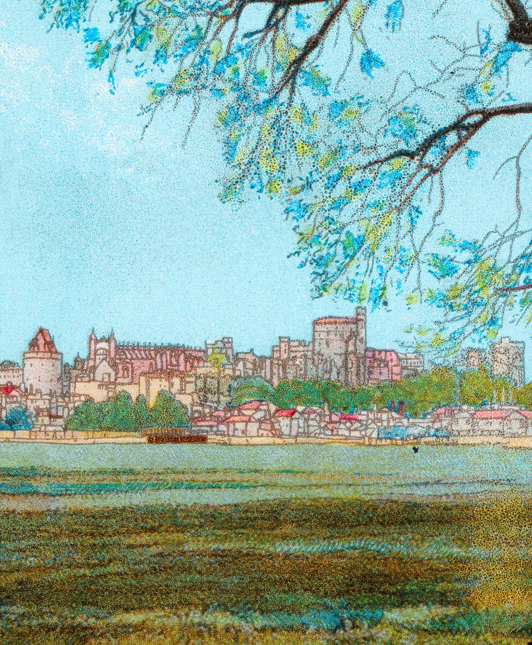 Windsor Castle fra Themsen, c1902 af Unbekannt