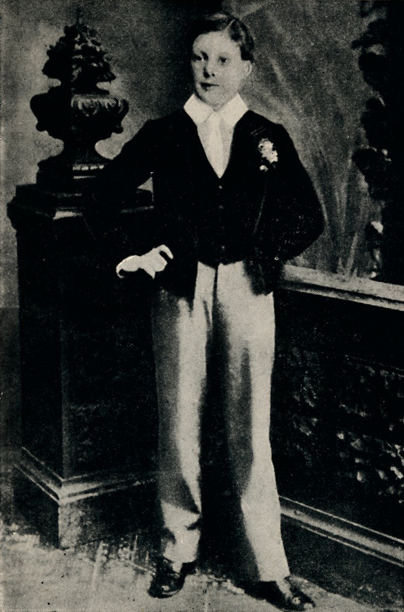 Winston Churchill ved Harrow, c1887, 1945. af Unbekannt