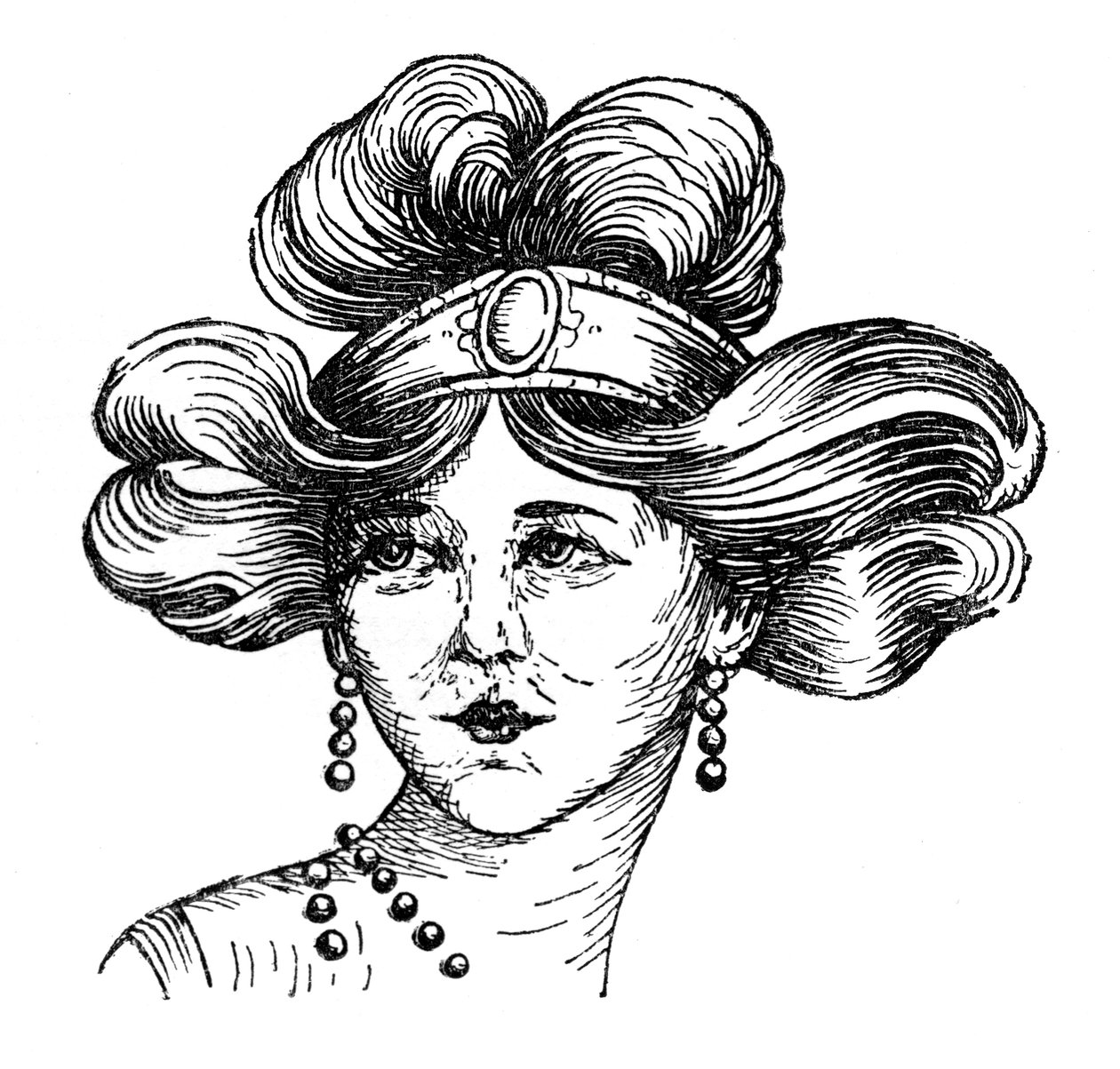 Damefrisure, 1910 af Unbekannt