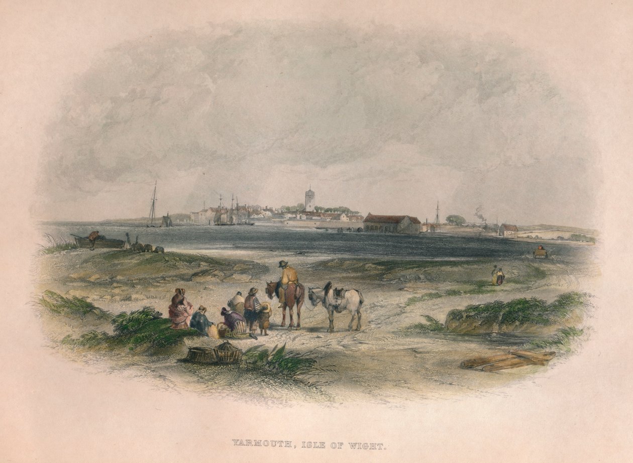 Yarmouth, Isle of Wight, c1800-tallet. af Unbekannt