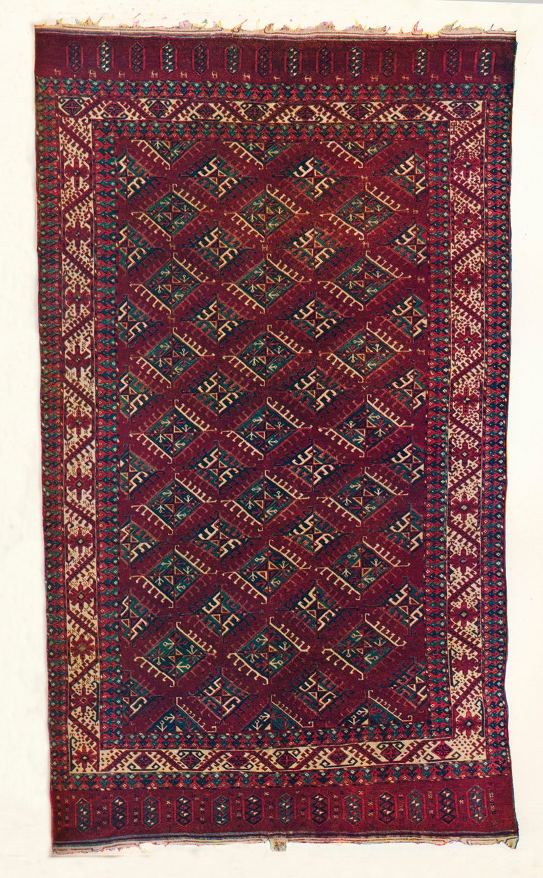 Yomut Turkoman tæppe, c1700 af Unbekannt