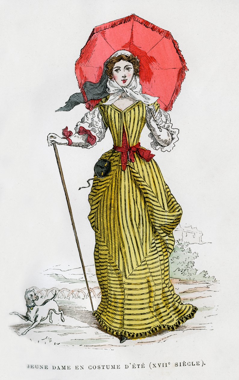 Ung kvinde i sommermode, 1600-tallet 1882-1884 af Unbekannt