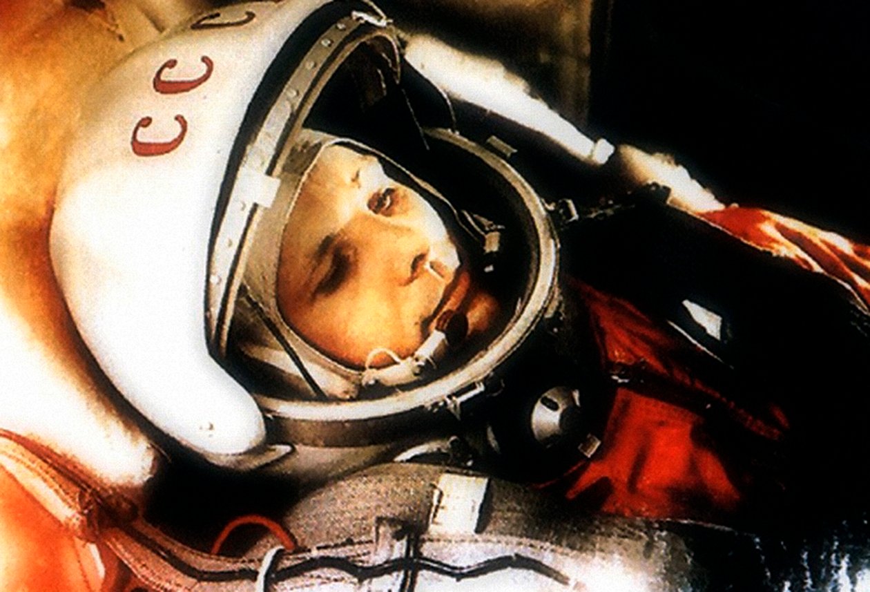 Yuri Gagarin, russisk kosmonaut, 1961 af Unbekannt