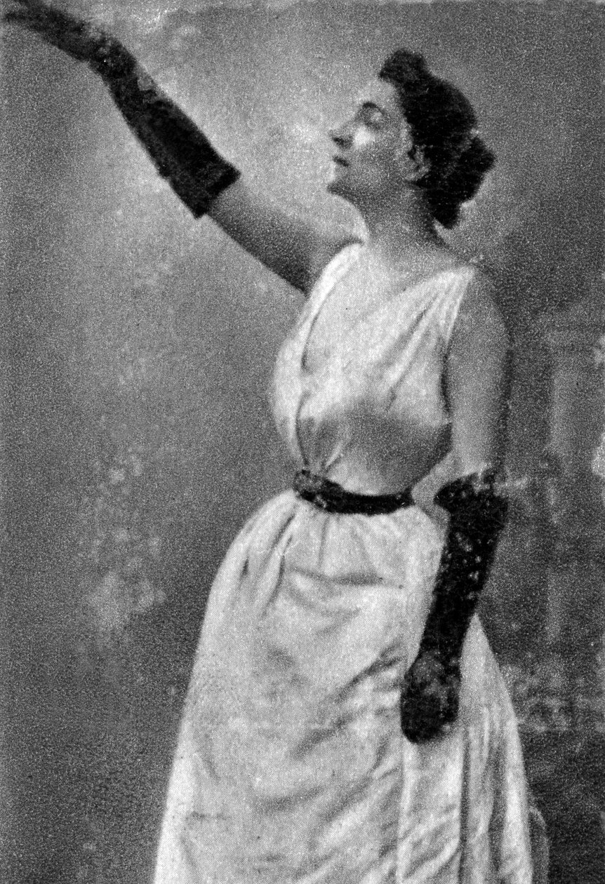 Yvette Guilbert, fransk kabaretsangerinde og skuespillerinde, 1913 af Unbekannt