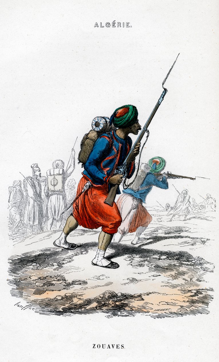 Zouaves, fransk hær i Algeriet af Unbekannt