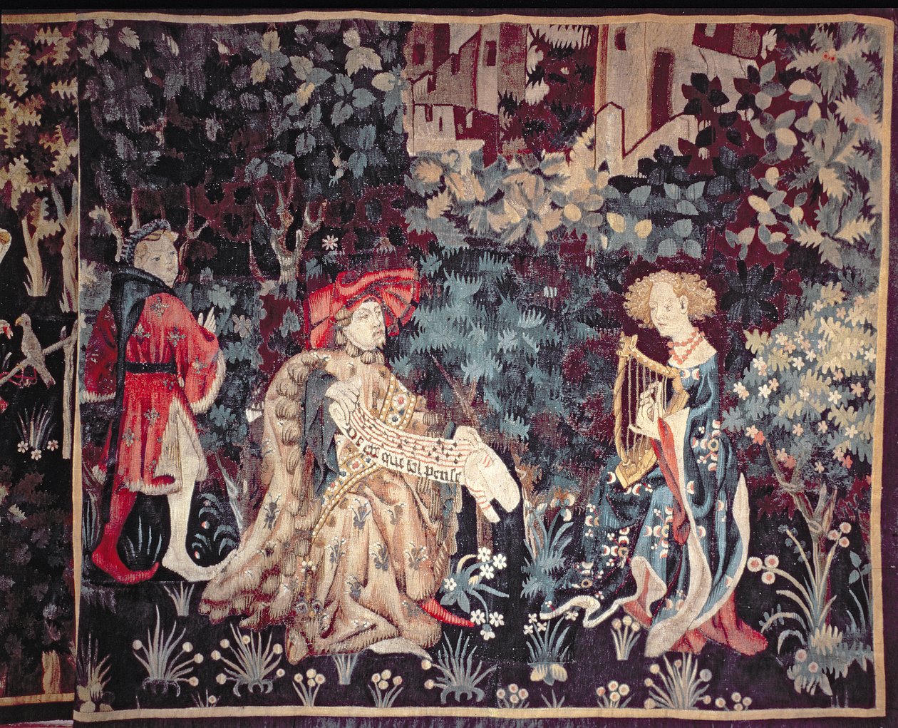 930 Koncerten, Tapet fra Arras, 1420 af Unbekannt Unbekannt