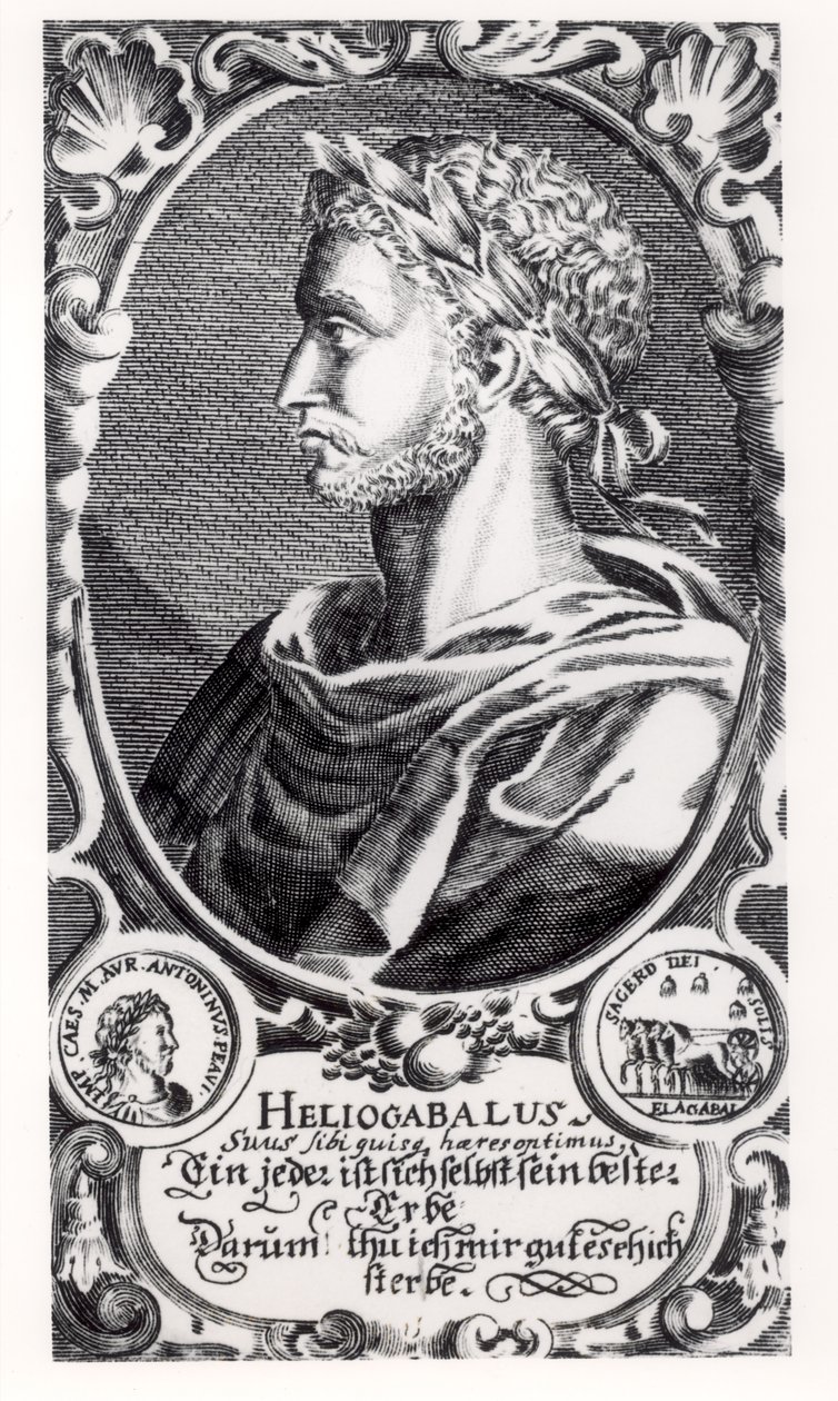 Heliogabalus (204-222 e.Kr.) af Unbekannt Unbekannt