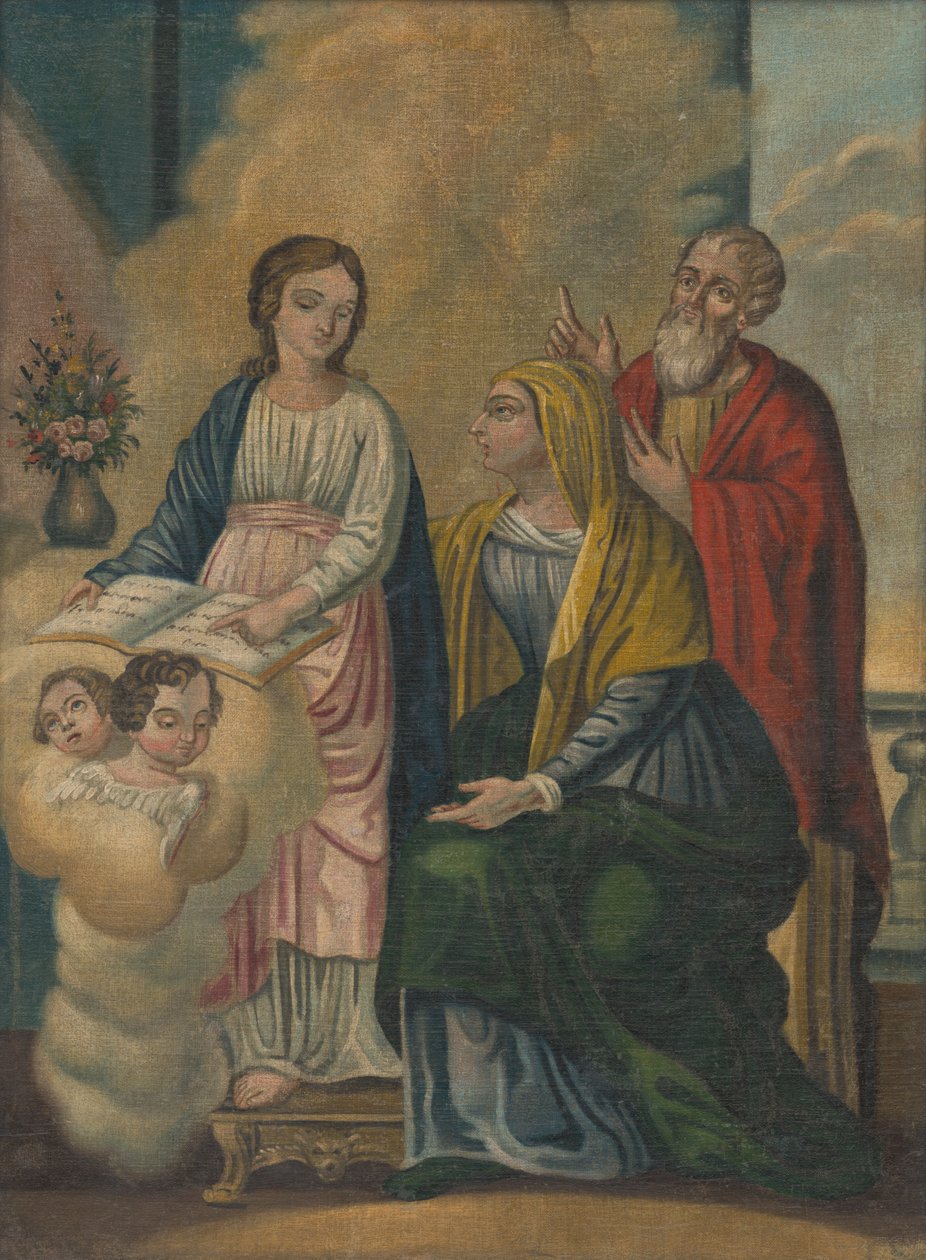 Jomfru Maria, St. Anna, St. Joachim af Unbekannt Unbekannt