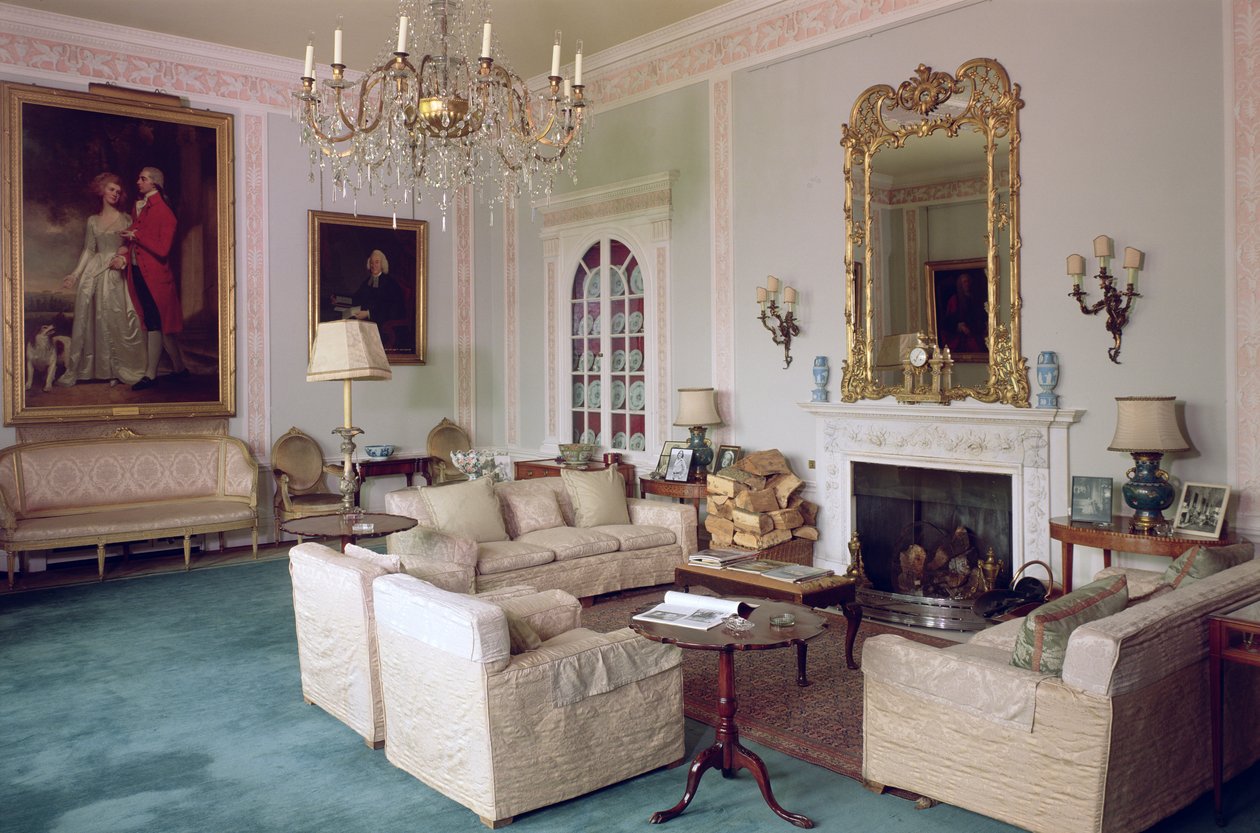 Musikrummet, Sledmere House, Yorkshire af Unbekannt Unbekannt