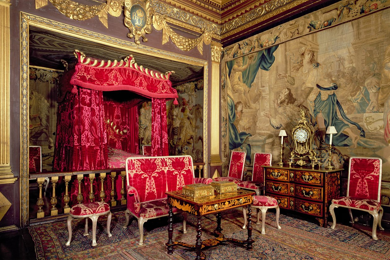The State Bedroom, Powis Castle, Wales af Unbekannt Unbekannt