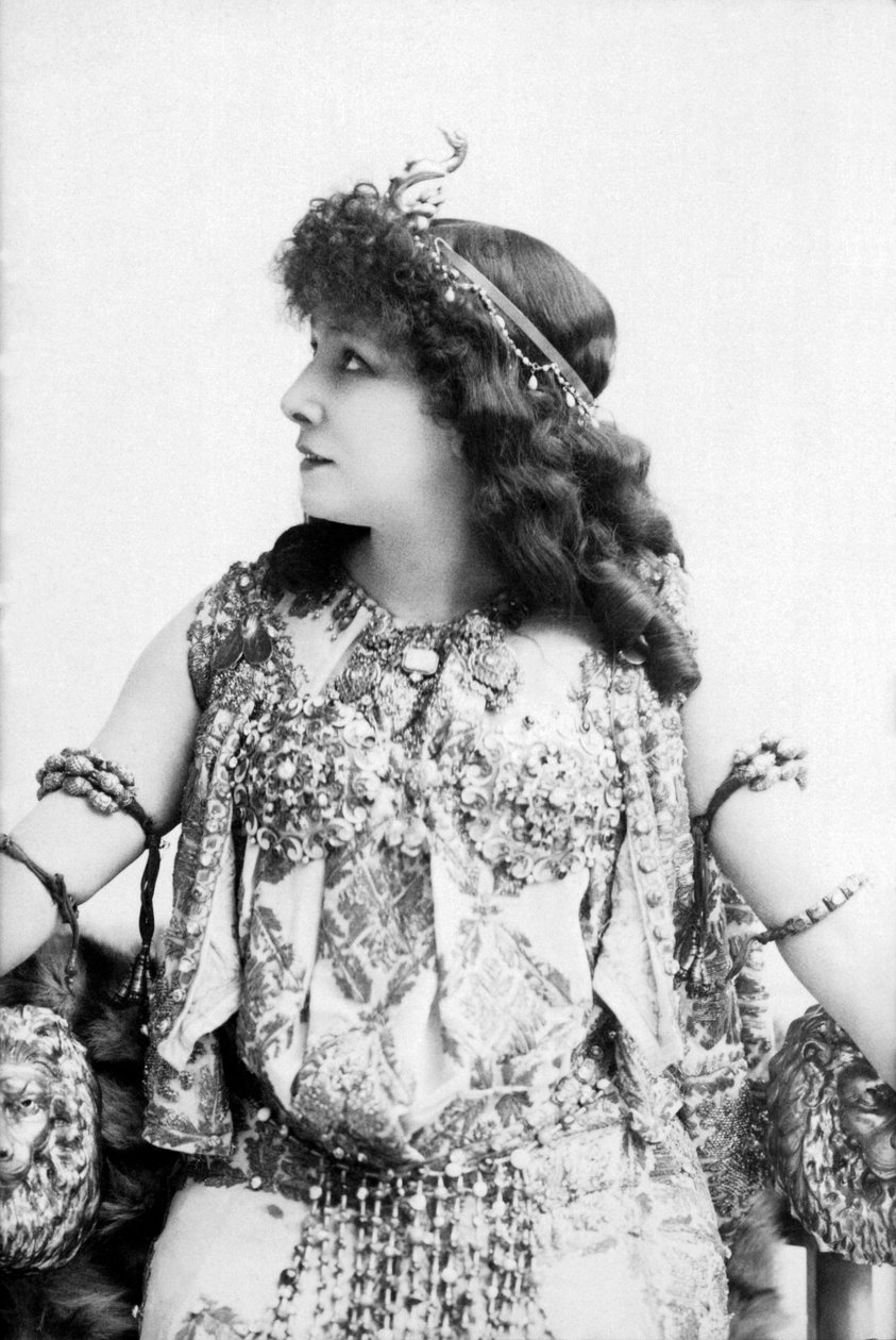 Et portræt af Sarah Bernhardt af Unbekannt Unbekannt