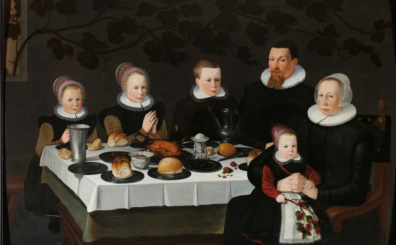 Familieportræt, 1627 af Unbekannt Unbekannt