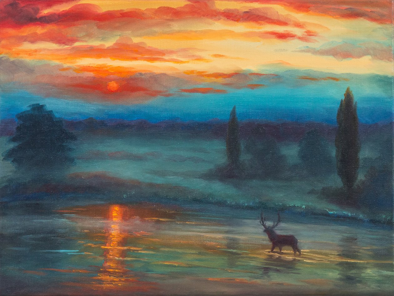 Pen Pond Richmond Park, 2017, af Unbekannt Unbekannt