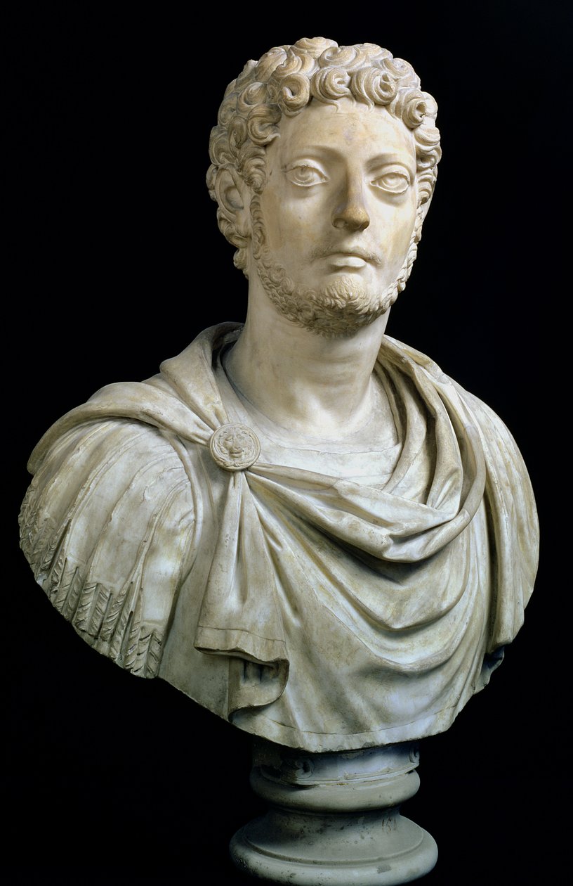 Portrætbuste af kejser Lucius Aurelius Commodus af Unbekannt Unbekannt