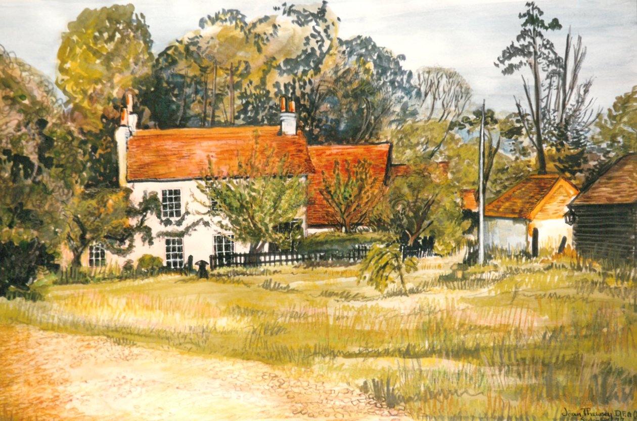The Pink Cottage, Hedgerley Green, af Unbekannt Unbekannt