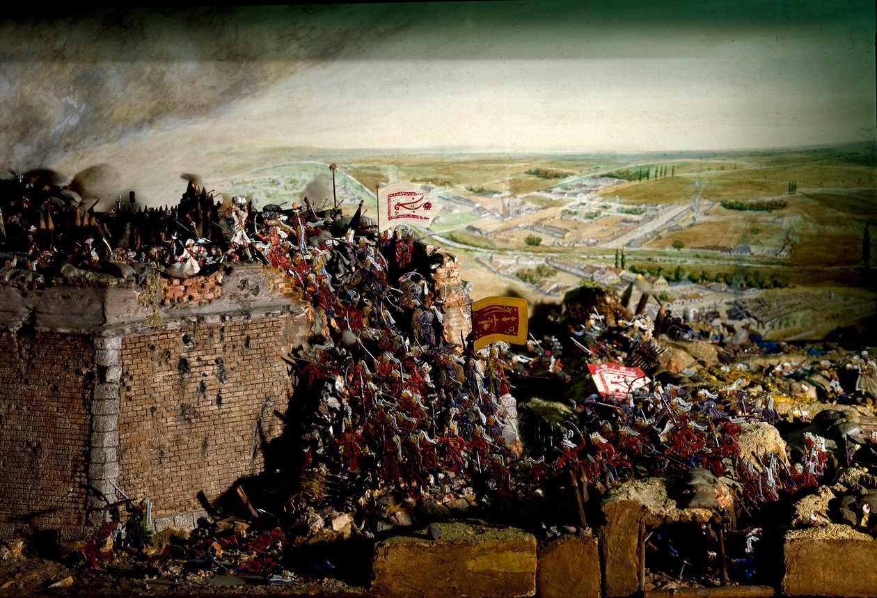 Østrig-tyrkisk krig i 1683 (diorama model) af Unbekannter Künstler