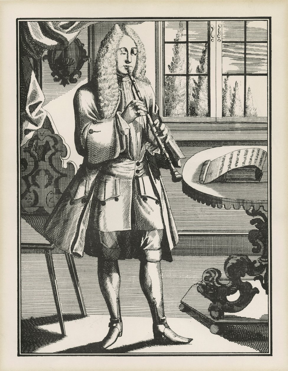 Barok oboist af Unbekannt