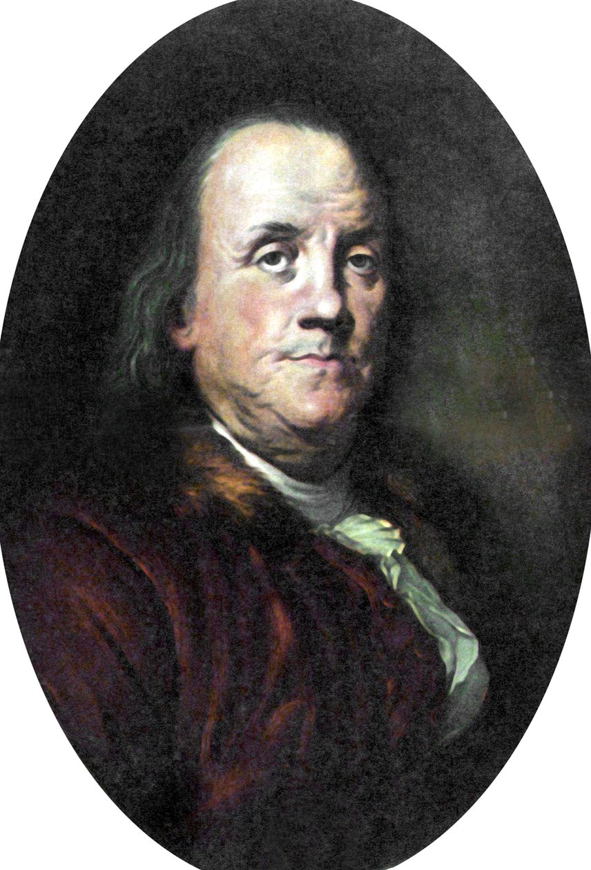 Benjamin Franklin af Unbekannter Künstler