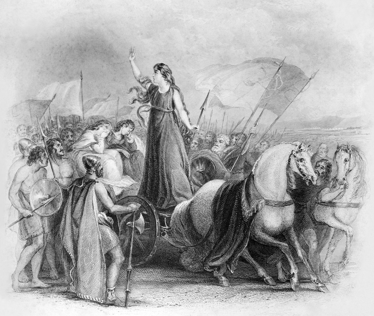 Boudica / Boadicea af Unbekannter Künstler
