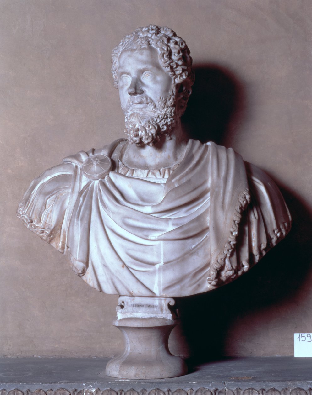 Buste af Septimius Severus, romersk (marmor) af Unbekannt