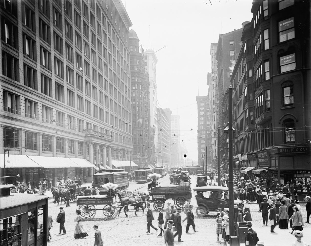 Chicago, Ill., State St. & Marshall Fields af Unbekannter Künstler