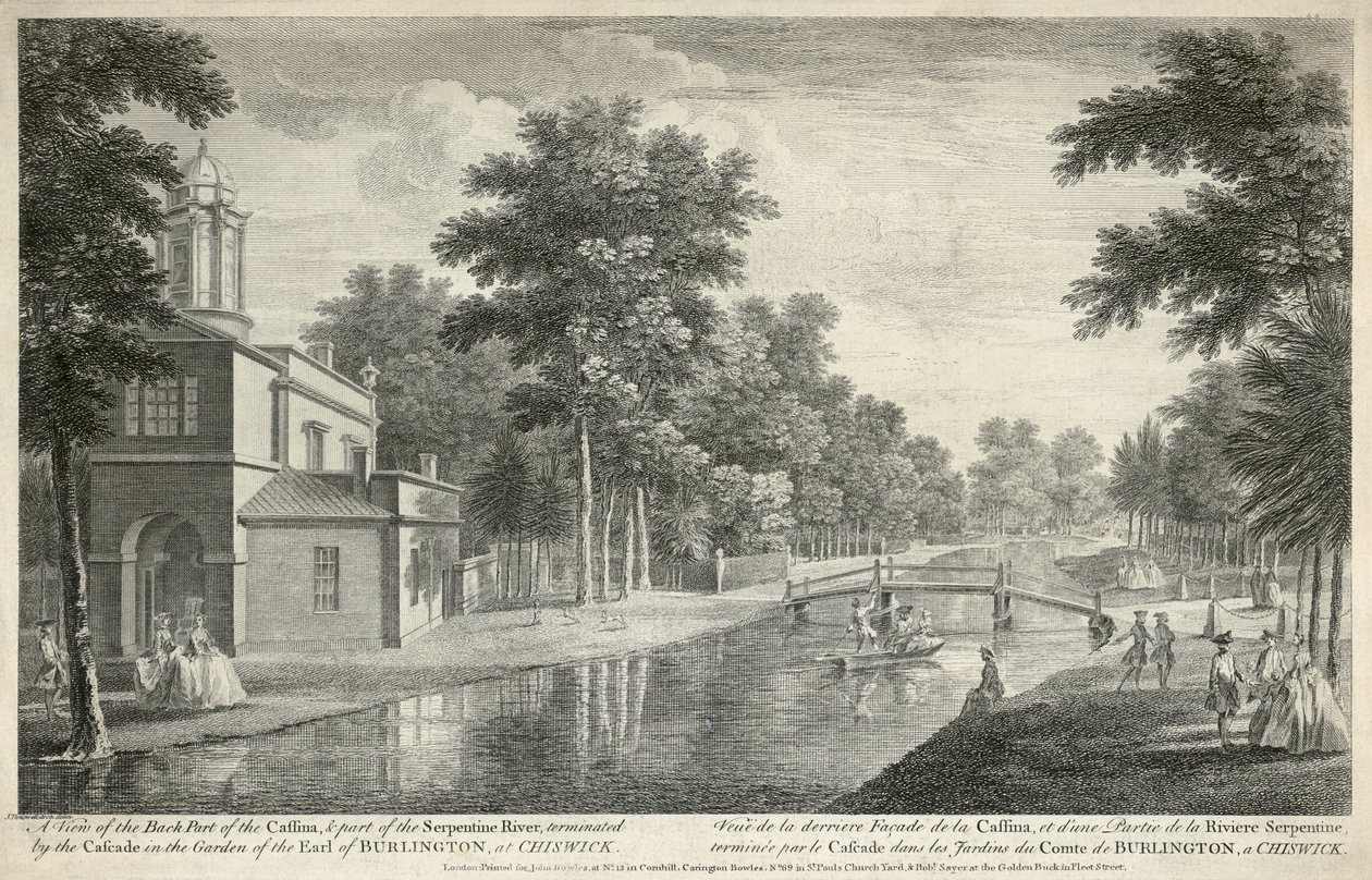 Chiswick House (gravering) af Unbekannter Künstler