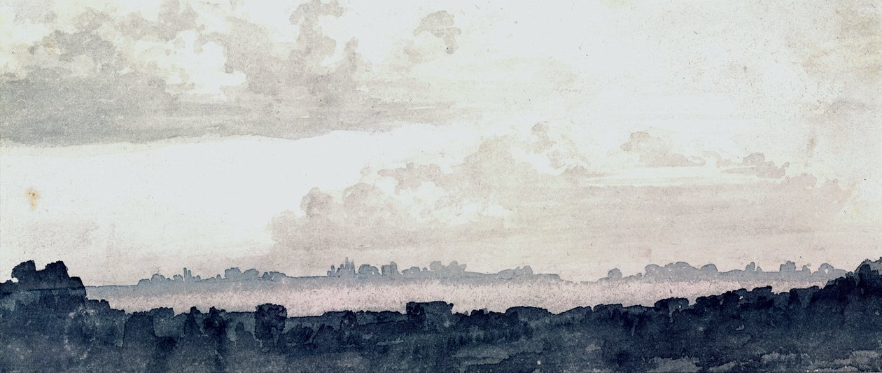 Skystudie af Luke Howard, c 1808-1811 af Unbekannter Künstler