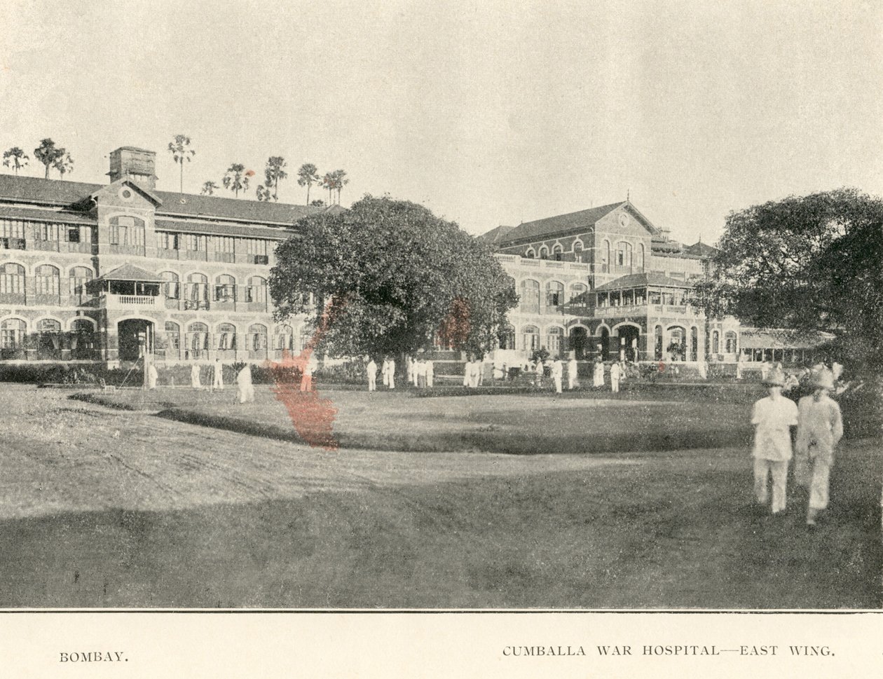 Cumballa krigshospital, ca. 1900
