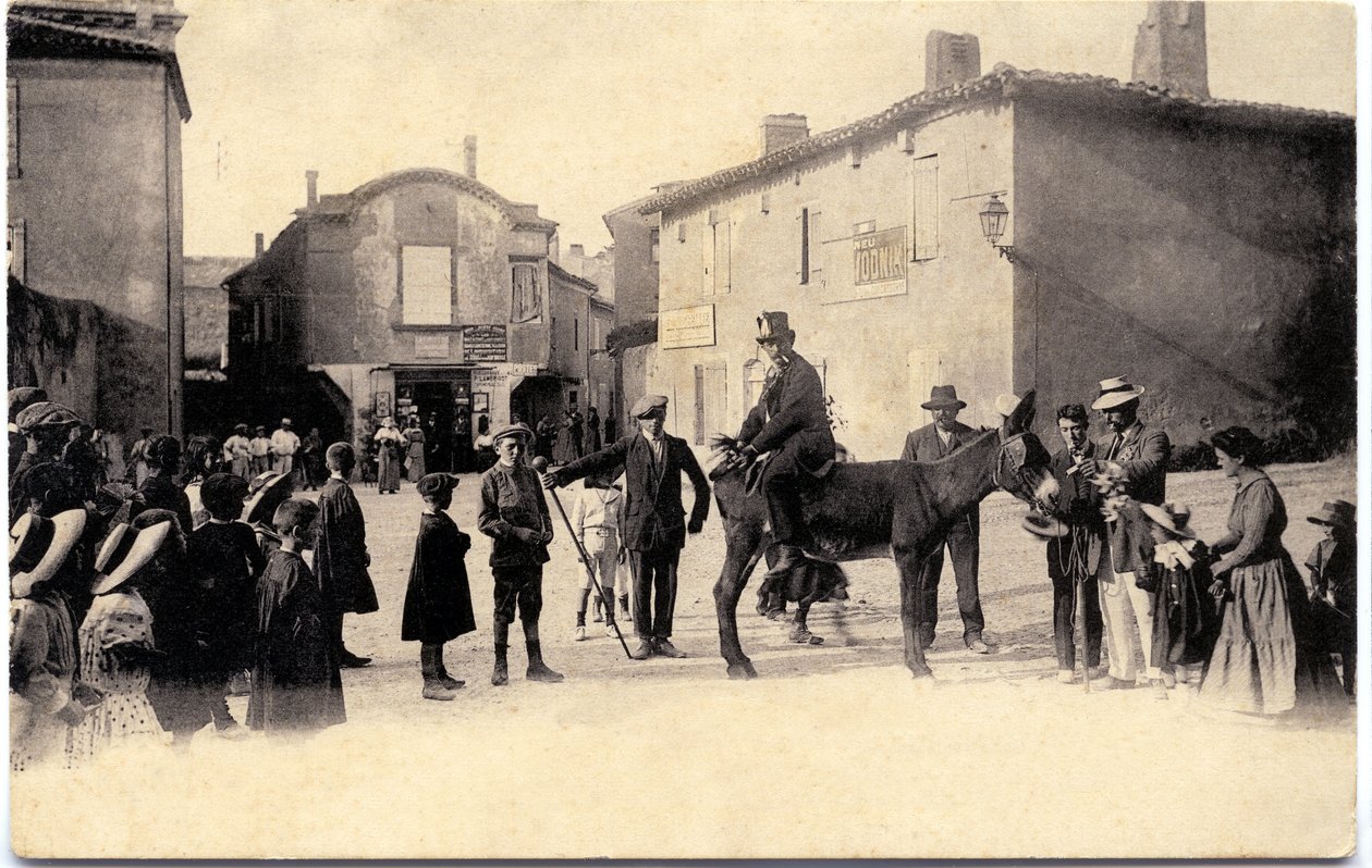 Æsletårn omkring 1900, Carcassonne (postkort) af Unbekannter Künstler