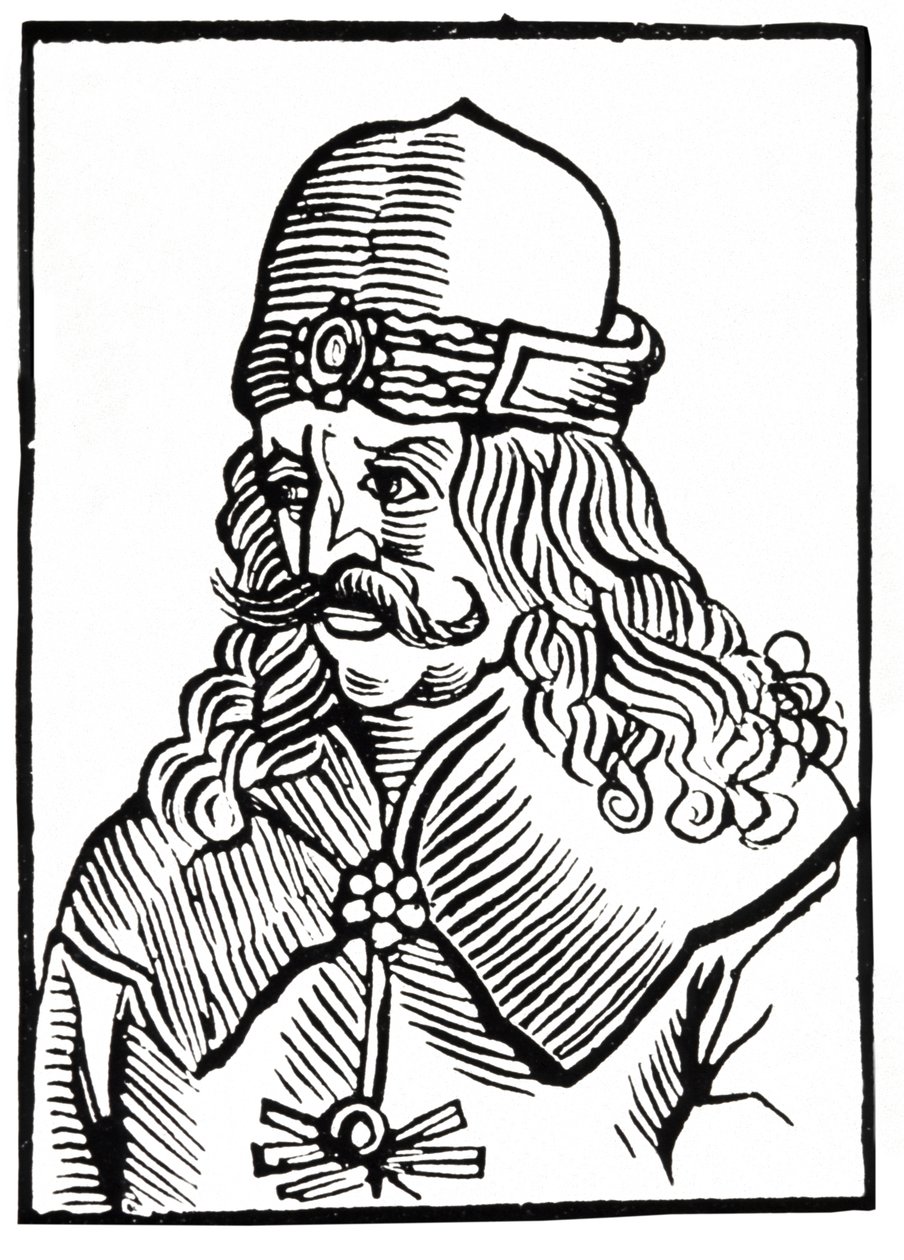 Dracula, ca. 1550 (træsnit) af Unbekannter Künstler