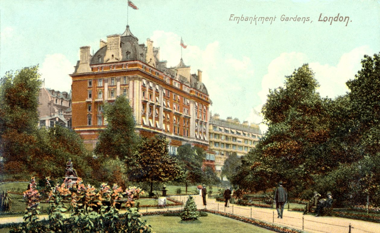 Embankment Gardens London (postkort) af Unbekannter Künstler