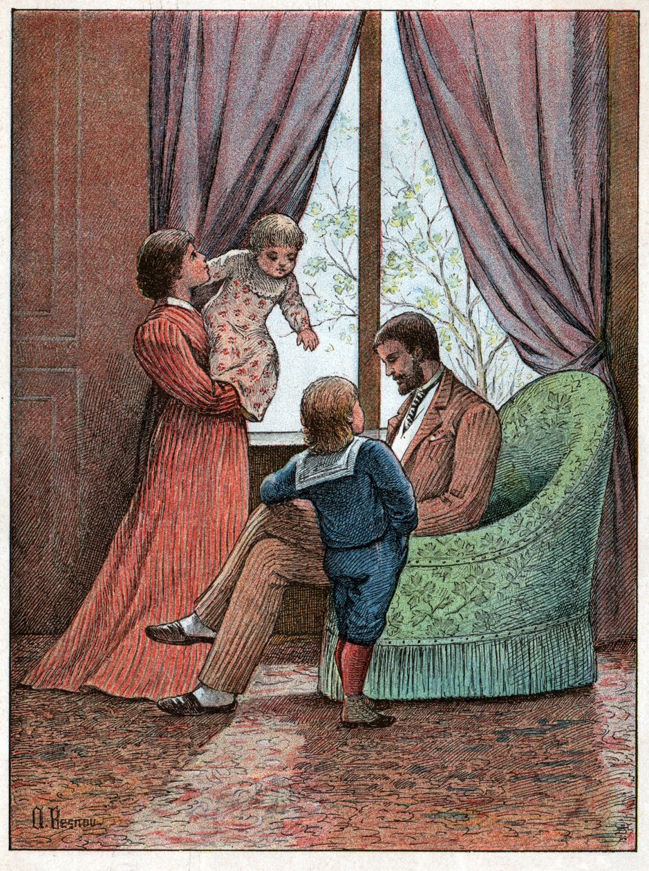 Famille bourgeoise. Middelklassefamilie. af Nicolas Liez