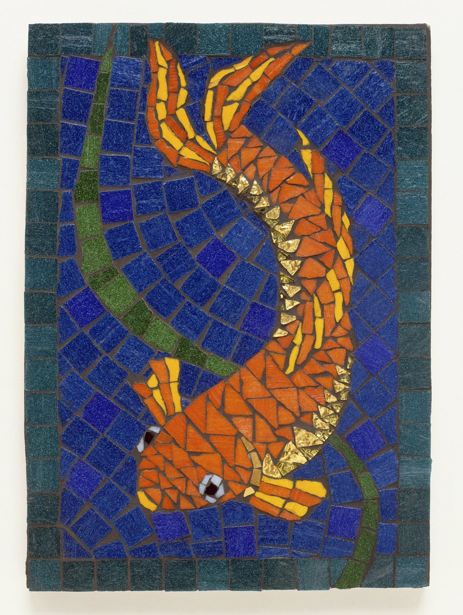 Fisk mosaik af Unbekannt