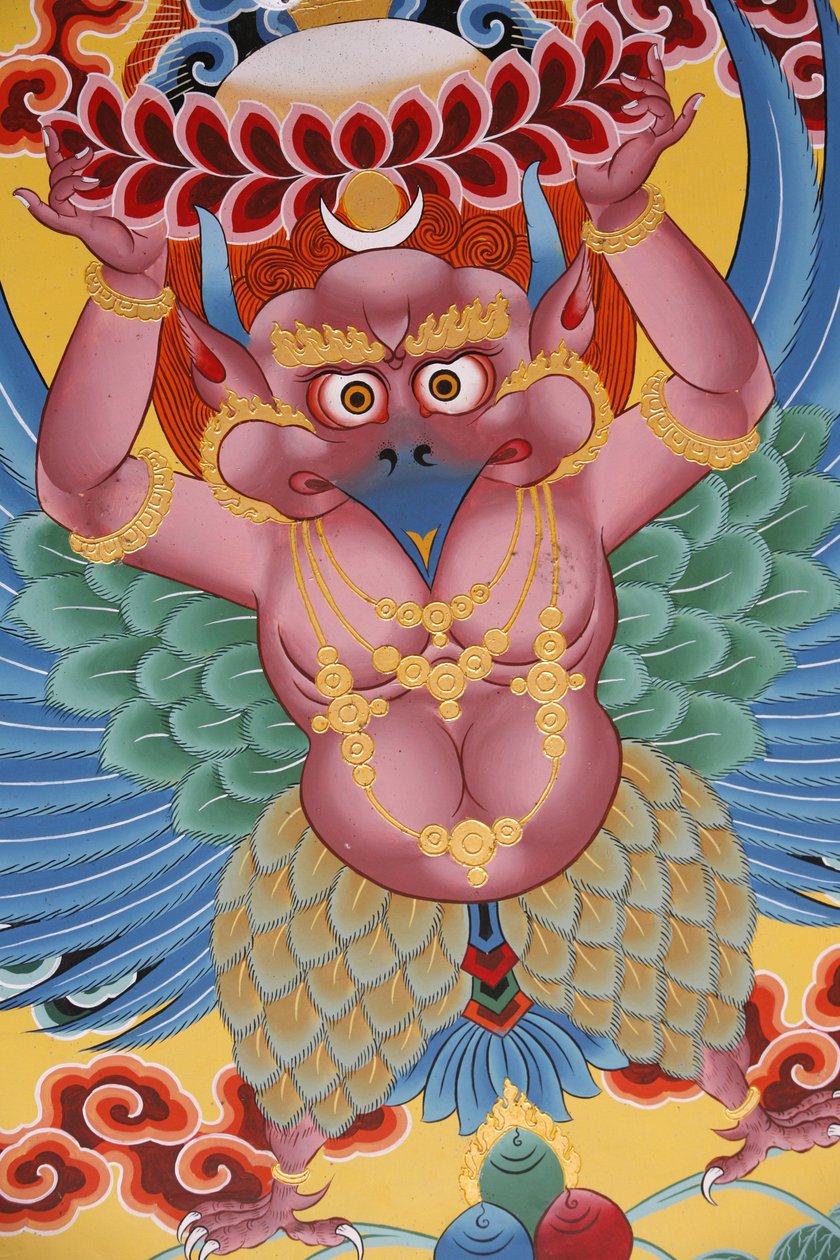 Garuda. Anger Monastery, Kathamud, Nepal af Unbekannt