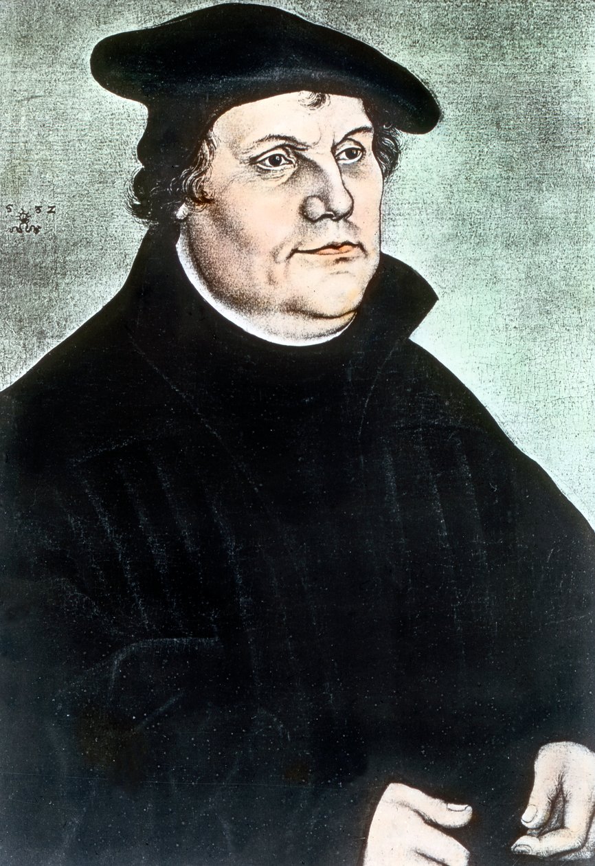 Den tyske religiøse reformator Martin Luther af Unbekannter Künstler