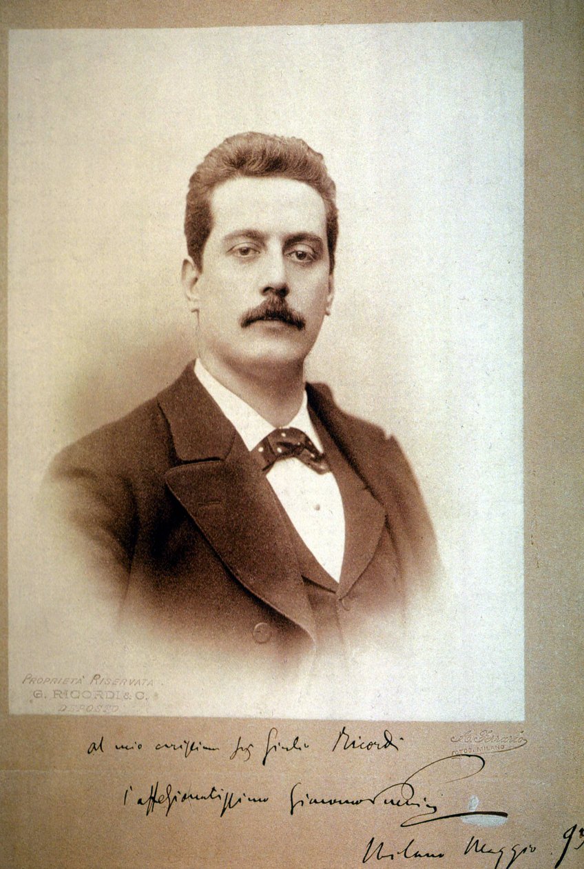 Giacomo Puccini (1858-1924) i 1893. af Unbekannt