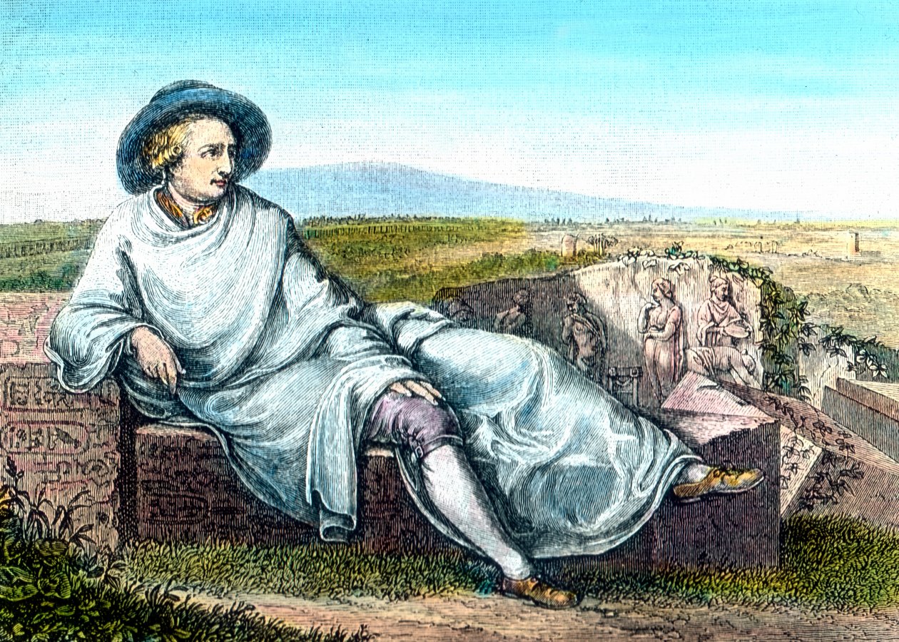 Goethe i Campagna. af Unbekannter Künstler