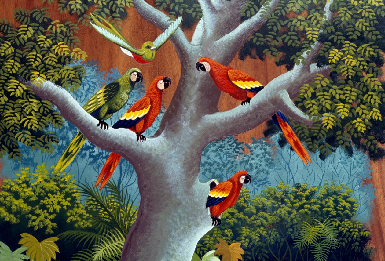 Håndmalet traditionel vogn, Sarchi, Costa Rica, Detail af William M. Timlin