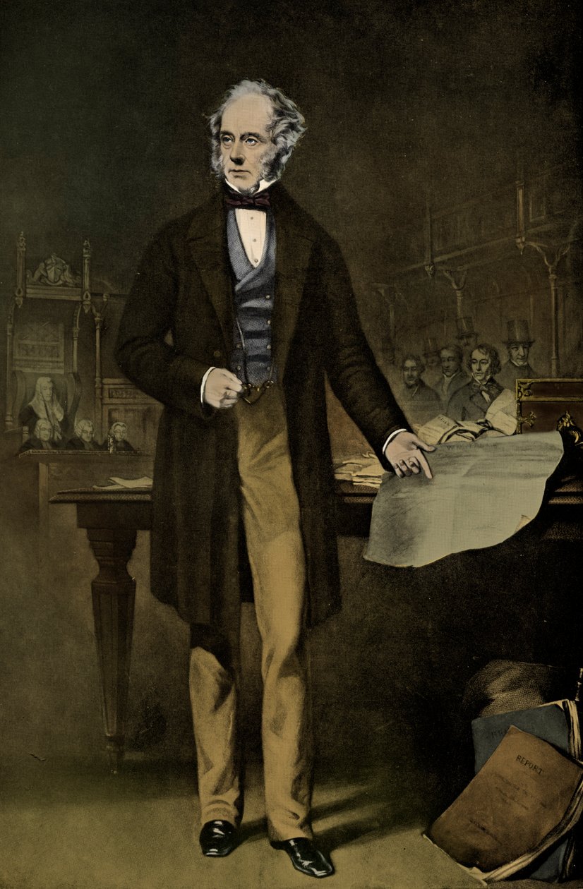 Henry John Temple, 3. vicomte Palmerston af Unbekannter Künstler