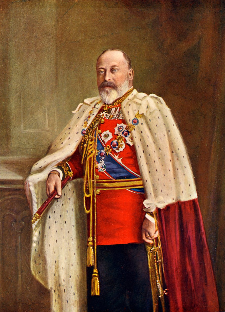 Hans Majestæt Kong Edward VII af England af Unbekannter Künstler