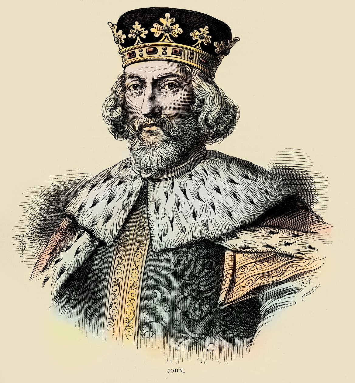 John I, konge af England (gravering) af Unbekannter Künstler