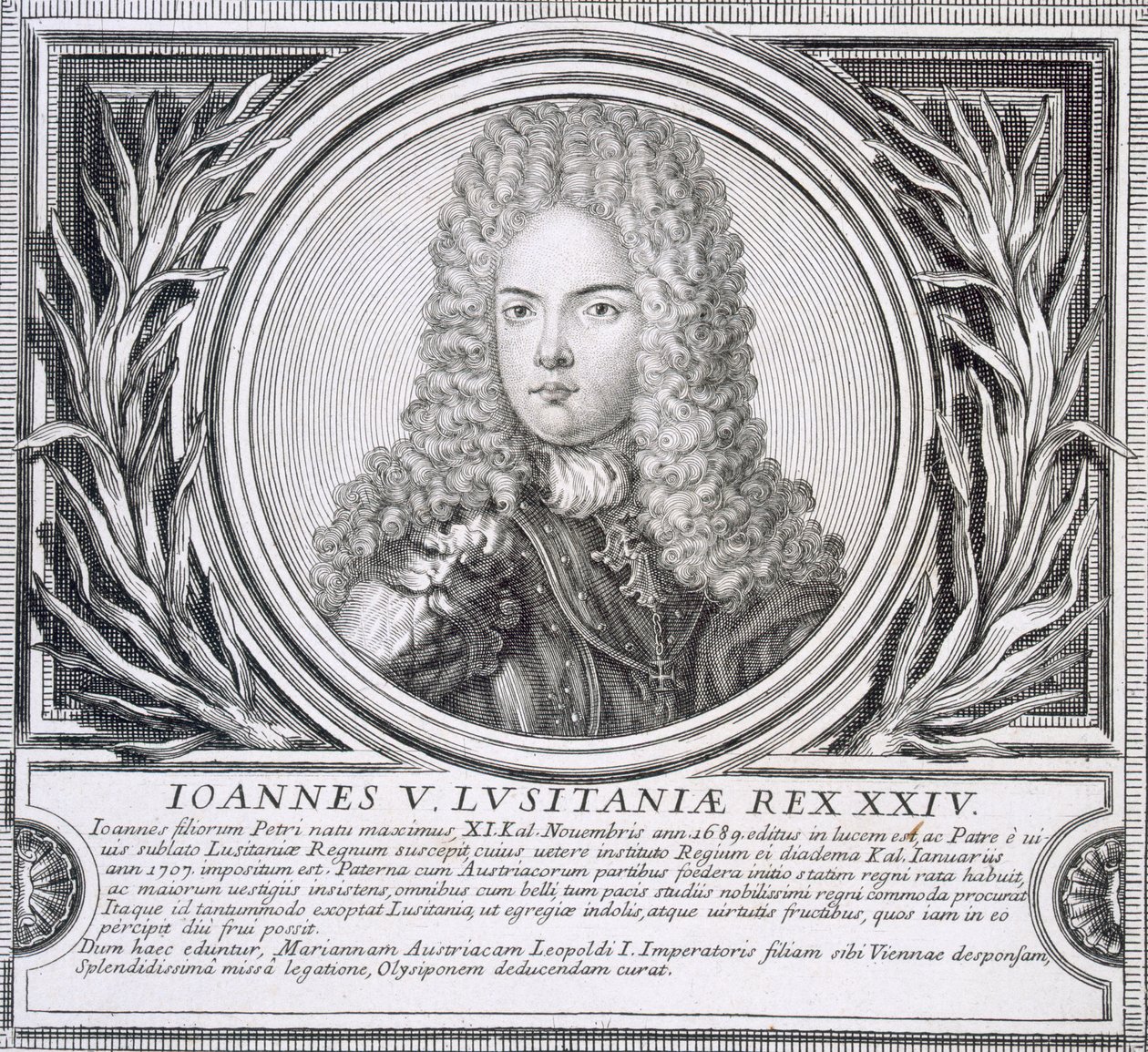 John V af Portugal (litho) af Unbekannt